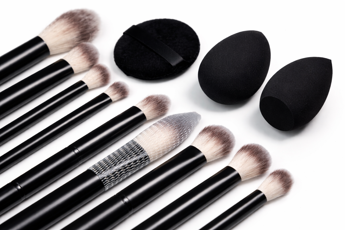 Makeup Brush Kit & Cleansing Mat
